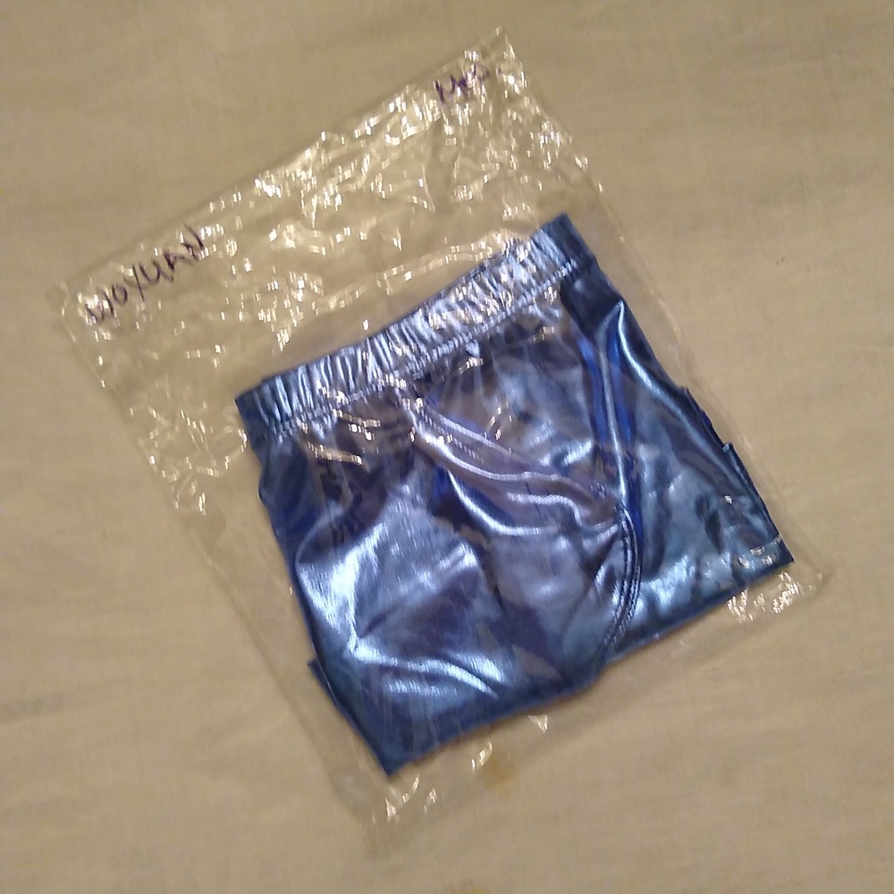 Metallic Blue Shorts - Picture 8 of 8